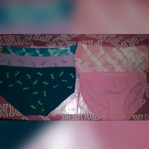 5 BRAND NEW VS&PINK MEDIUM PANTIES